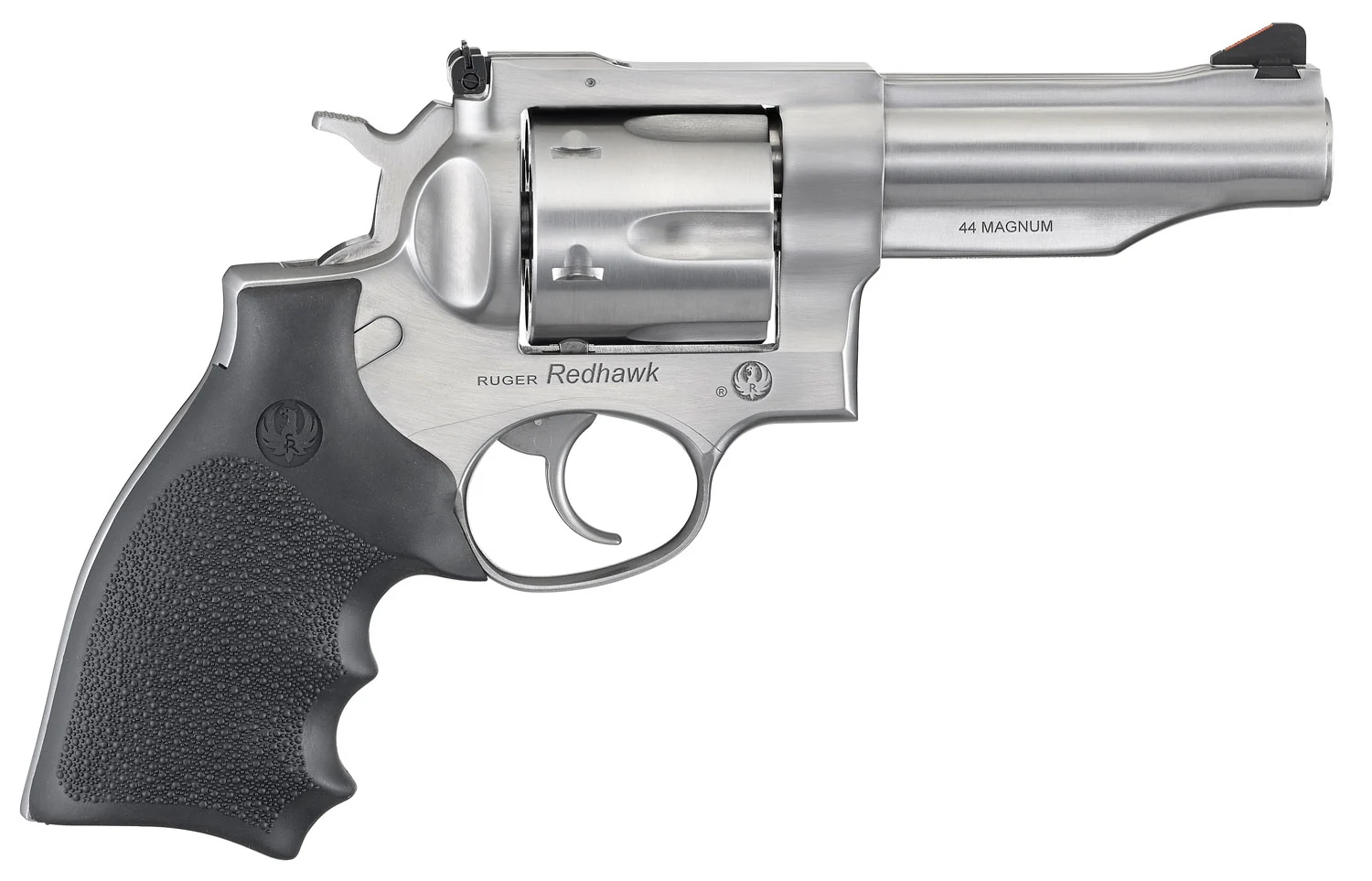 Ruger 5044 Redhawk 44 Special/44 Rem Mag 6rd, 4.20" Satin Stainless Steel Barrel, Dual Chambered Satin Stainless Cylinder, Satin Stainless Steel Frame, Hardwood Grip, Exposed Hammer