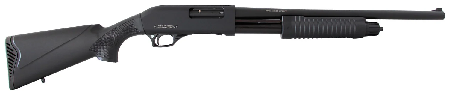 Rock Island CR103 Meriva 12 Gauge with 18.50" Barrel, 3" Chamber, 5+1 Capacity, Black Parkerized Metal Finish & Black Synthetic Stock Right Hand (Full Size)