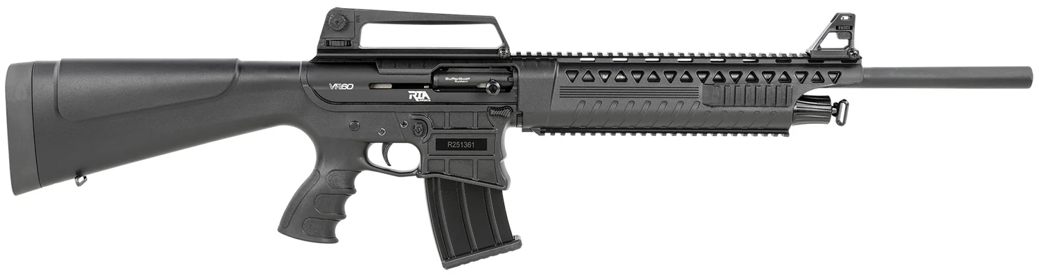 Rock Island 601BC VR60 12 Gauge 3" 20" 5+1 Black Anodized Rec Black Synthetic Stock Right Hand