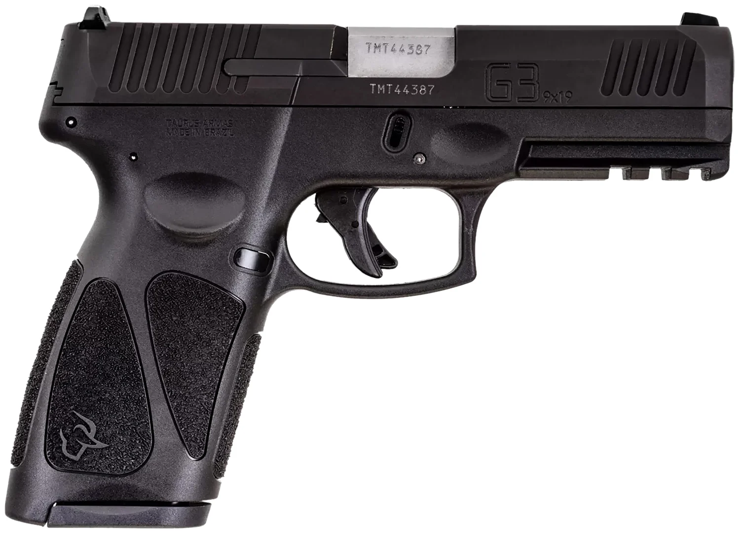Taurus 1G3B94110 G3 9mm Luger 10+1 4" Barrel, Black Finish Picatinny Rail Frame, Serrated Matte Black Tenifer Steel Slide, Polymer Grip Includes 2 Mags
