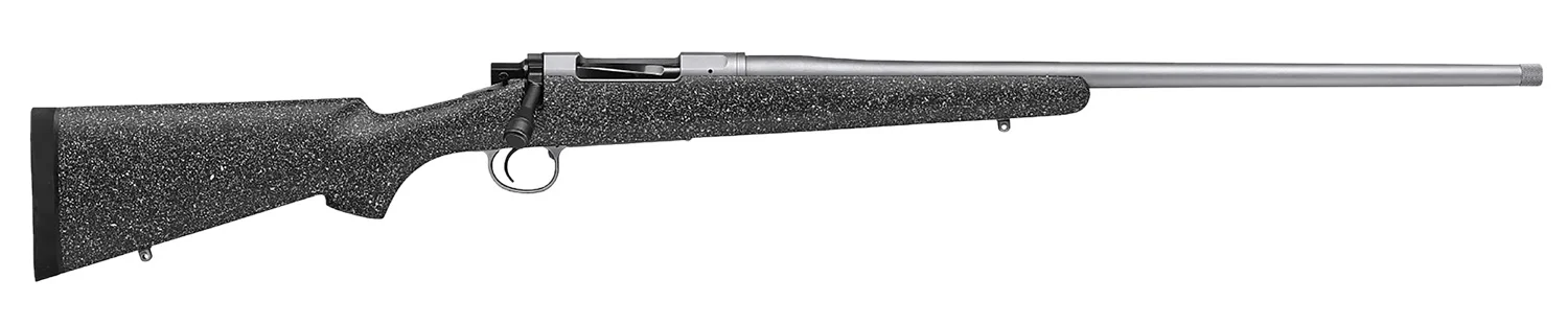 Nosler 40721 M21 308 Win 4+1 22" Barrel, Stainless Steel Nitride Metal Finish, Gray Speckled Black All-Weather Epoxy Stock