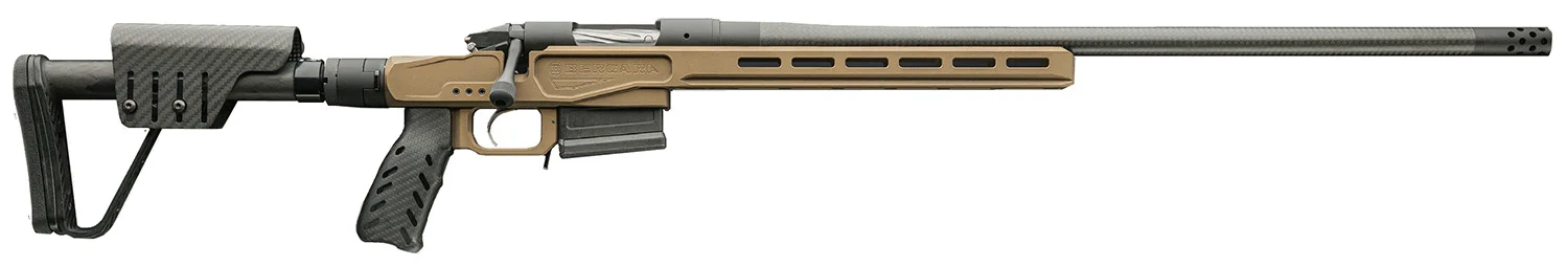 Bergara Rifles BPR3765PRC Premier MgLite Full Size 6.5 PRC Mag 3+1 22" Carbon Fiber CURE Carbon Fiber Barrel, Graphite Black Cerakote Steel Receiver, Flat Dark Earth XLR Folding Chassis