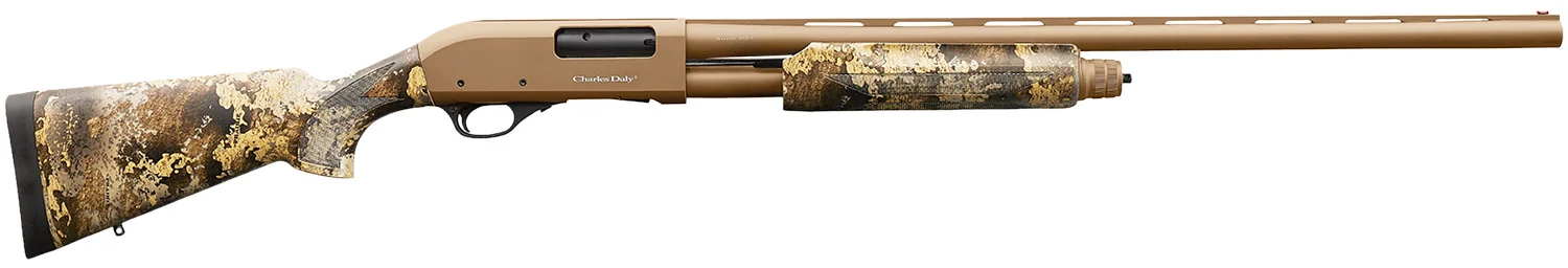 Charles Daly 930314 301 12 Gauge 3" 4+1 28" Vent Rib Barrel, Flat Dark Earth Barrel/Receiver, TrueTimber Prairie Synthetic Stock, Auto Ejection, Includes 3 Choke Tubes