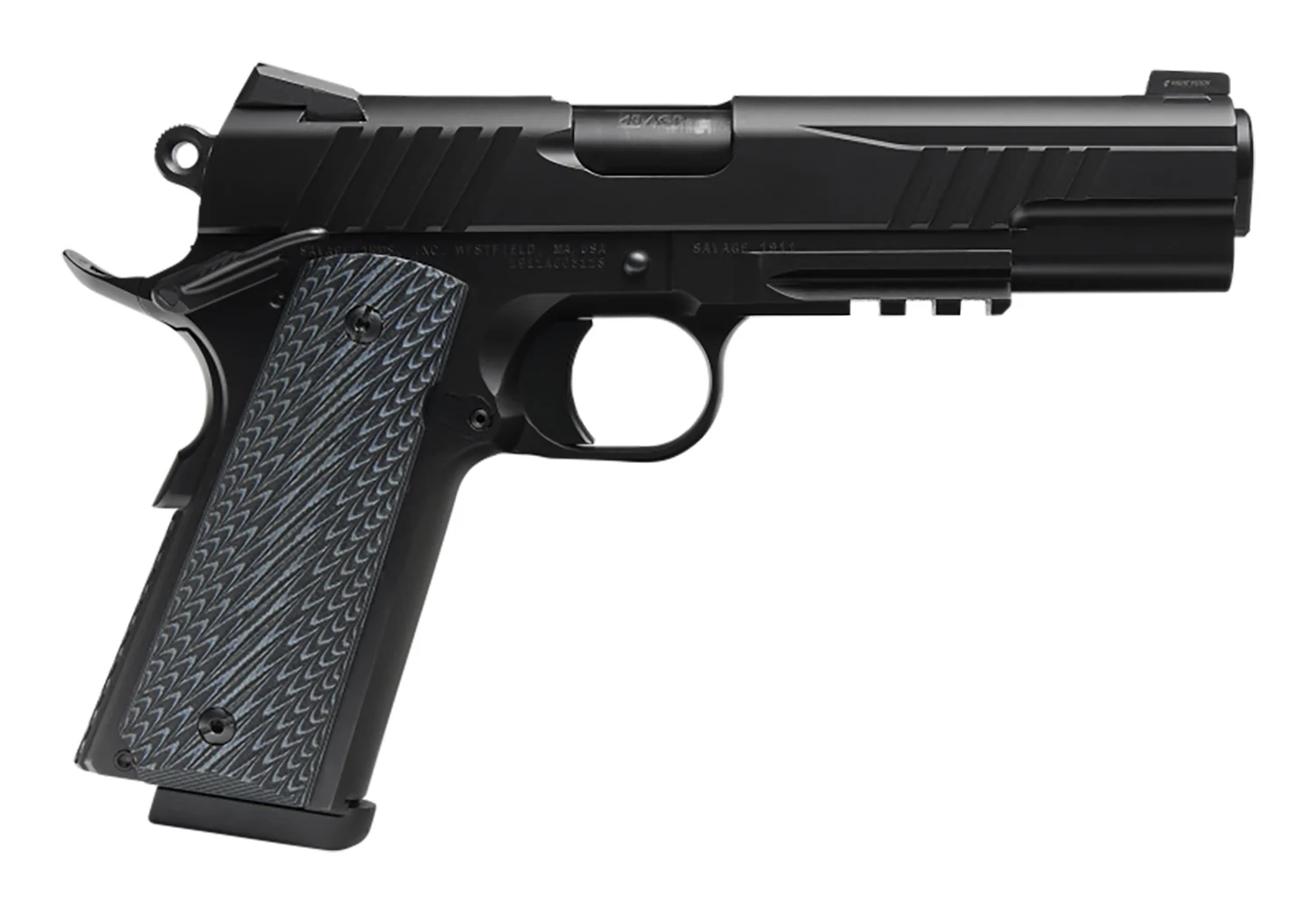 SAV 67210 1911 GOVT 45 5IN BLK/BLK BLK MELONITE 2T