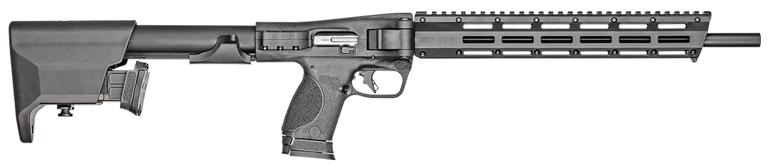 Smith & Wesson 12576 M&P FPC 9mm Luger 10+1 16.25" Black Oxide Steel Barrel, Black Anodized Aluminum Receiver, M-LOK Slots w/Picatinny Style Rail Handguard, Adjustable Black Synthetic Stock