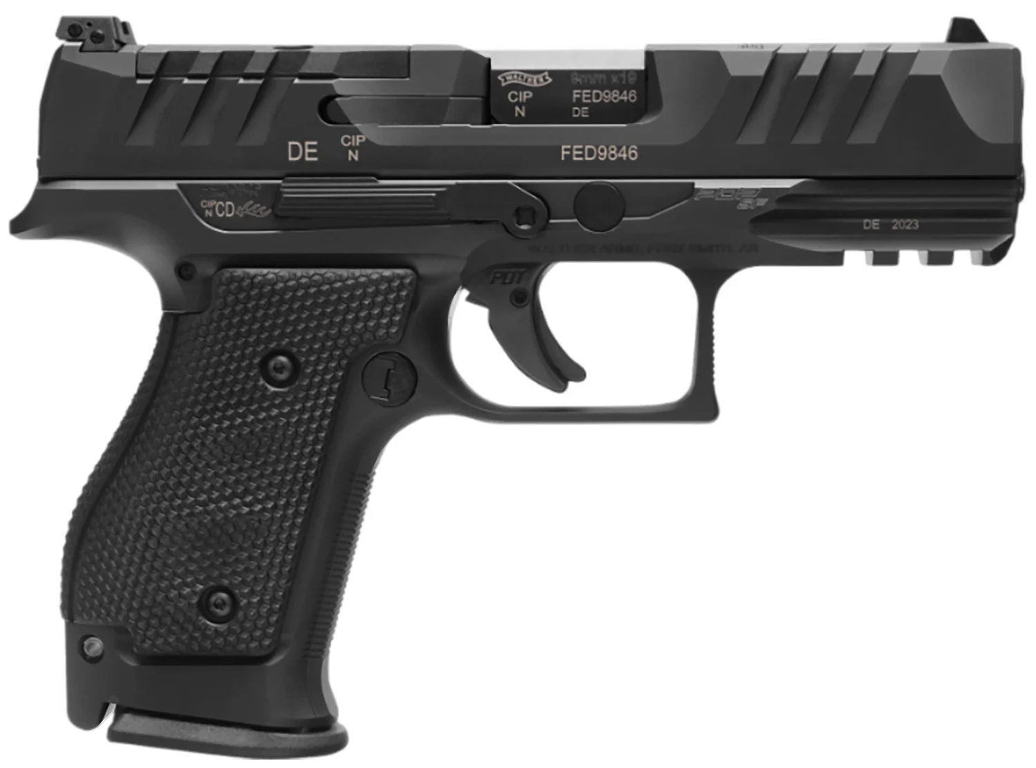 Walther Arms 2880016 PDP SF Compact Frame 9mm Luger 10+1