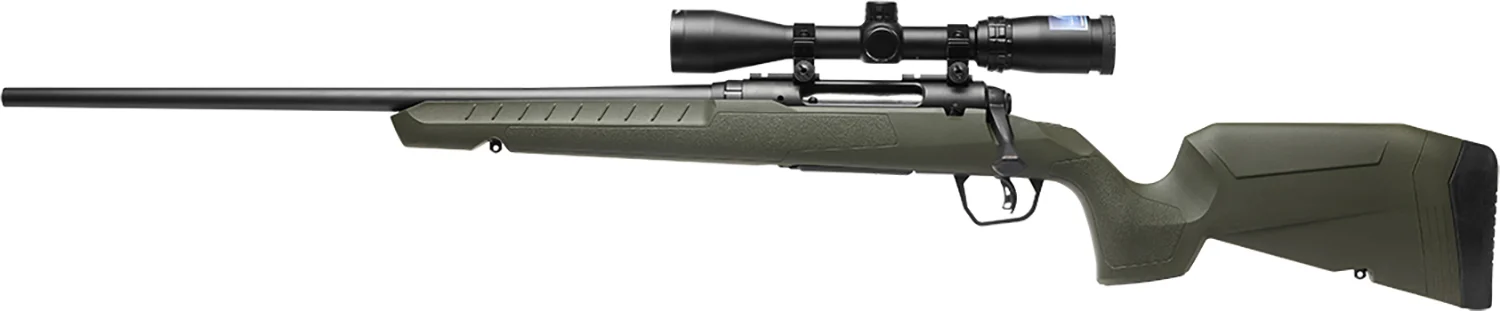 Savage Arms 32187 Axis 2 XP Combo Full Size 308 Win 4+1 22" BBlack Sporter Barrel, Black Carbon Steel Receiver Drilled & Tapped, OD Green Fixed Synthetic Stock, Weaver 3-9x40mm Scope, Left Hand