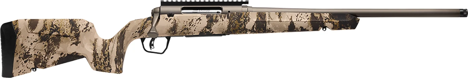 Savage Arms 32340 Axis 2 Pro Compact 7mm-08 Rem 4+1 20" Gun Metal Bronze Cerakote Heavy Sporter Threaded Barrel & Picatinny Rail Carbon Steel Receiver, Fixed Western Camo Synthetic Stock, Right Hand