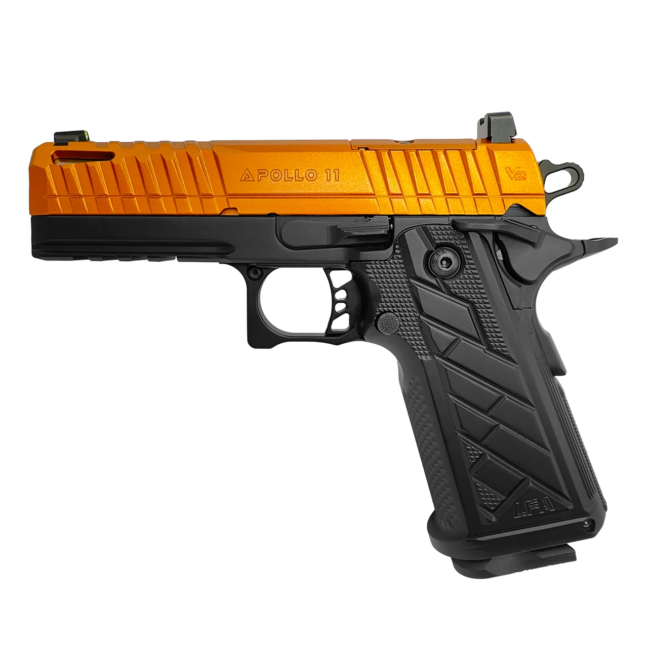 Century Arms LFA HG8643-N Apollo 11 V2 Compact 4.15" Barrel Semi-Auto 9mm Pistol Aluminum Grip Bronze/Black - Century Arms