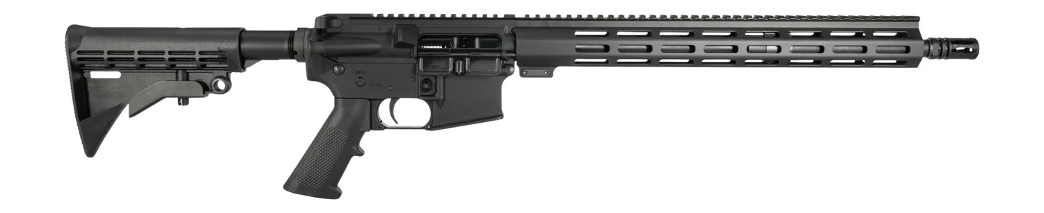One Horse LLC OH-15 300 Blackout 30+1 16" Black Threaded Barrel, Black Receiver w/Picatinny Rail, M-LOK Handguard, One Horse M4 6 Position Black Polymer Stock, Black A2 Grip, A2 Flash Hider