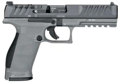 Walther 2858401 PDP OR FS 9mm 5" 18+1 Tungsten Gray/Black