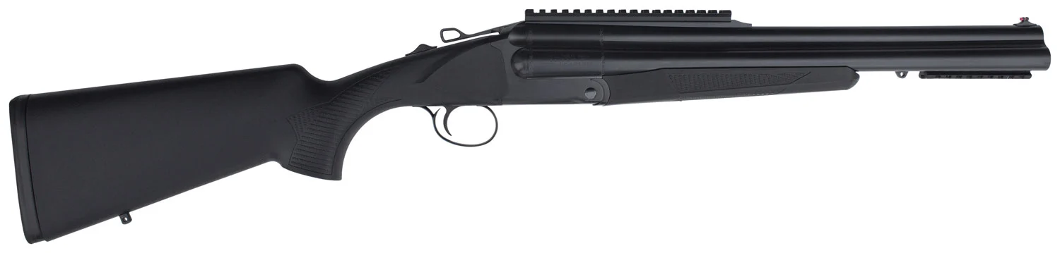 Charles Daly 930110 Triple Threat Full Size 12 Gauge Break Open 3" 3 18.50" Blued Triple Barrel, Blued Steel Receiver w/Picatinny Rail, Checkered Black Synthetic Stock, Right Hand